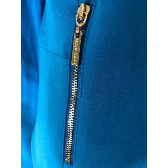 NWT Guess By Marciano Suit Set Light Blue Jacket Coat Full Zip & Skirt Mini 10 - Picture 5 of 12